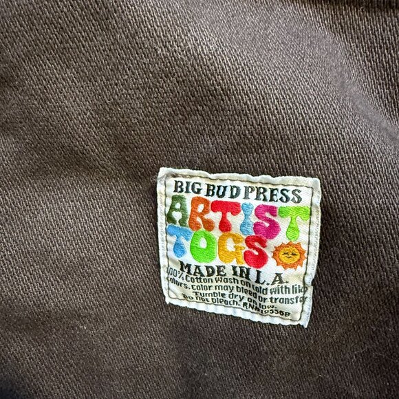 Big Bud Press 100% Cotton Artist Togs Twill Utility Overalls Women's 3XL Brown - Picture 6 of 16